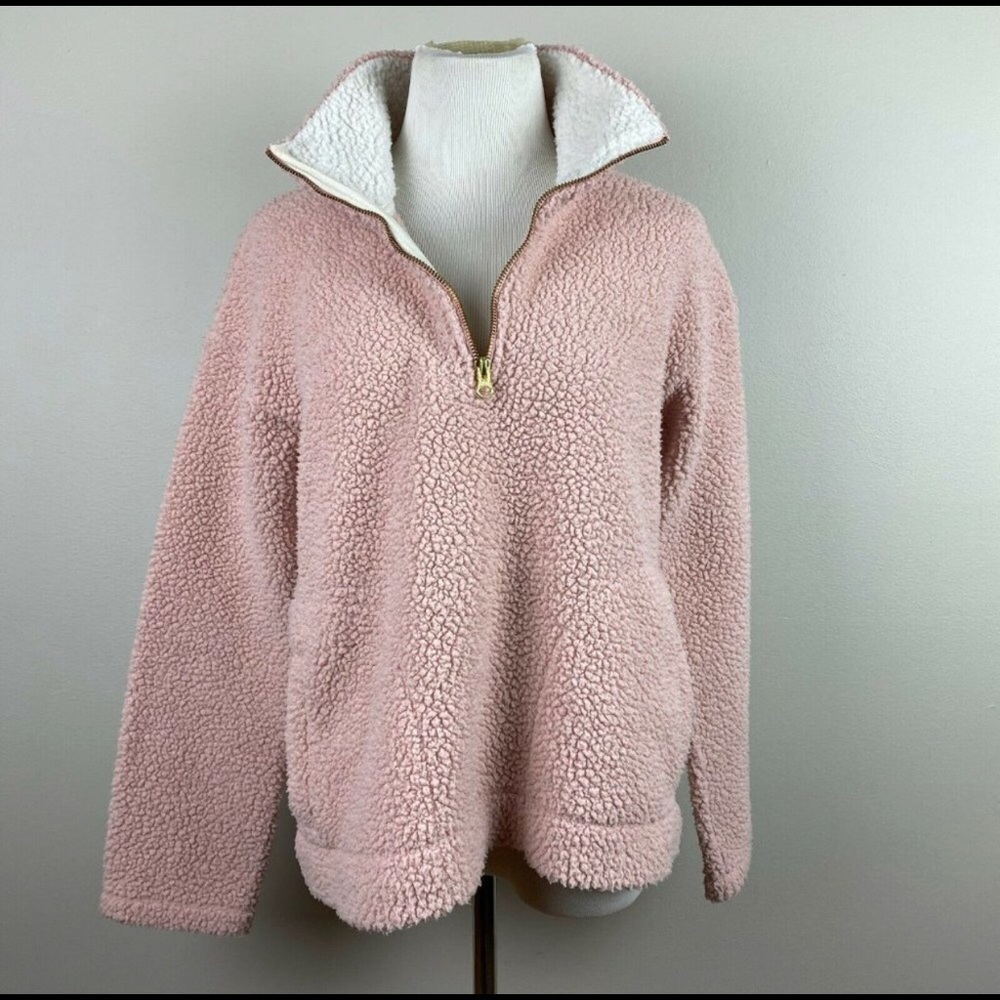 Old Navy Teddy Sherpa 1/4 Zip Fleece